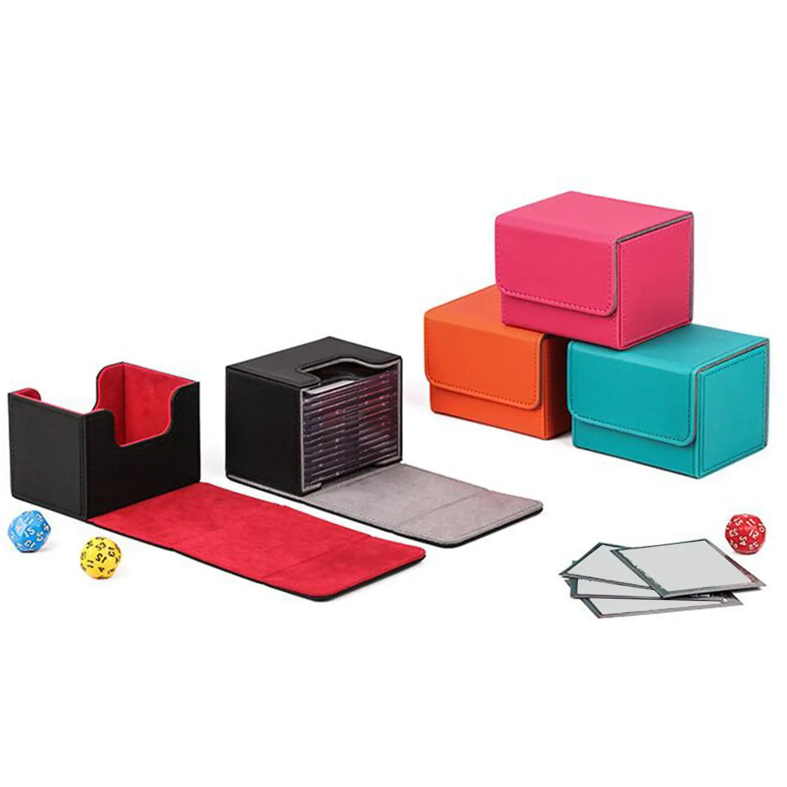 

Trading Card Deck Box Storage Case Baseball Card Display Organization Album for TCG OCG Card Carrying Case Holds 100 Cards
