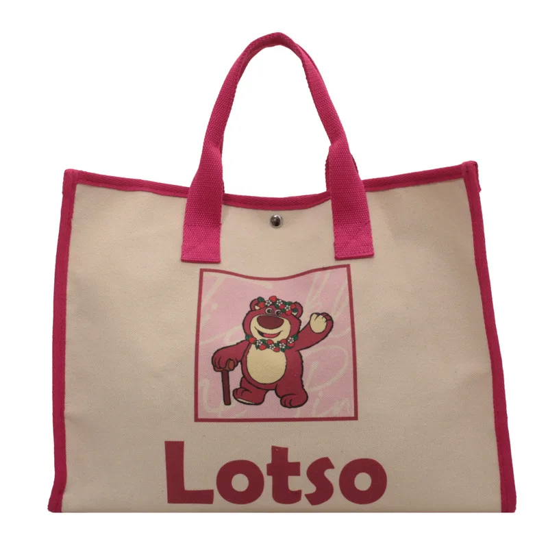 

Женская Холщовая Сумка с рисунком из мультфильма «Дональд Дак»