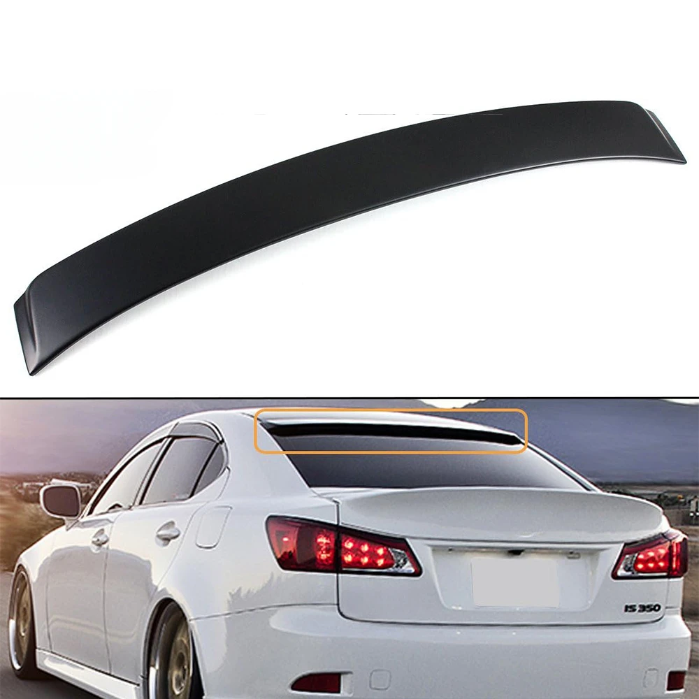 Фото Спинлер заднего крыши подходит для Lexus 2006-2013 is 250/350/ ISF F Sport VIP-стиль Заднее окно на крыше Верхнее хвостовое крыло Разделитель кузова Комплекты №3