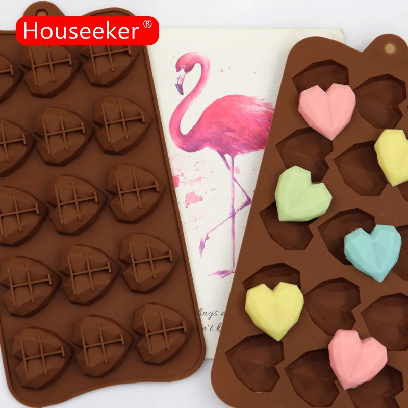 

8Grid Heart Shaped Silicone Cake Mold for Baking Chocolate Candy Mold Gummy Jelly Making Cupcake Decoration Supplies Baking Tool