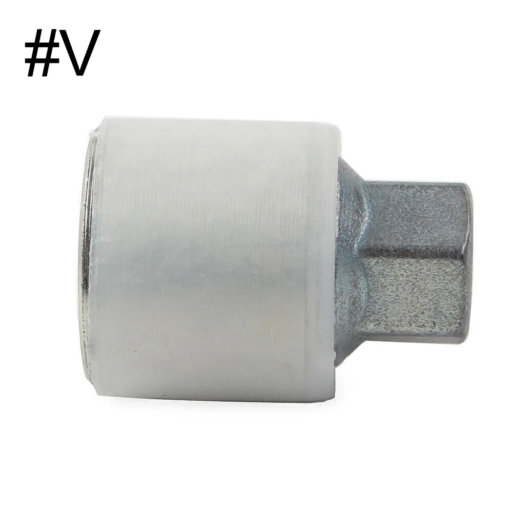 

Tire Wheel Anti-Theft Locking Key Removal Key Socket Rim Lug Nut Master Lock Letter V For A3 A4 A6 Wheel Repair Tools