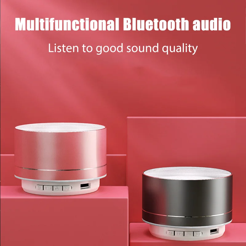 Беспроводной мини-портативный динамик Multi-Color с Bluetooth для смартфона, TF-карты и USB, наружная офисная звуковая система.