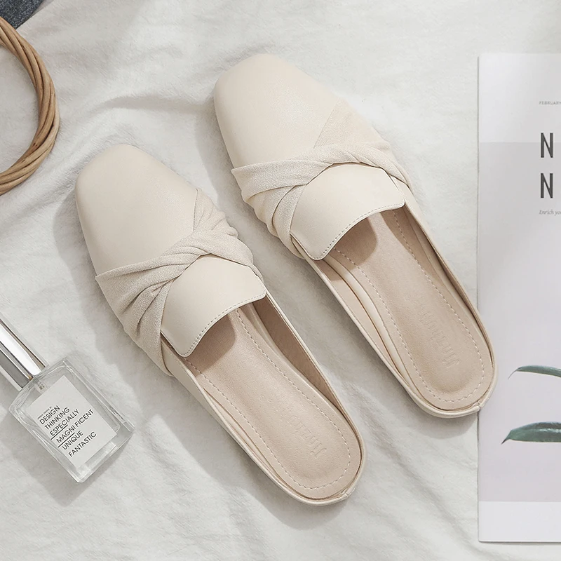 

mocasines planos informales, bonitos, color beige, para primavera y verano,