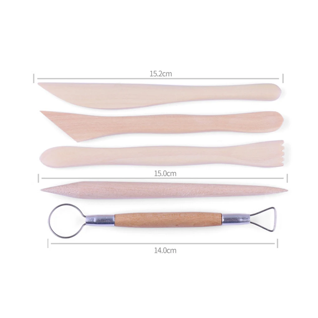 

30pcs Wooden Pottery Sculpting Cleaning Sculpture Tools Clay Carving Modeling Tools Pottery Tools Set