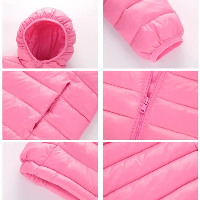 3-10T Autumn Winter Warm Duck Down Jackets For Kids Girls Boys Children Clothes Candy Casual Lightwear Coats Toddler Outerwear