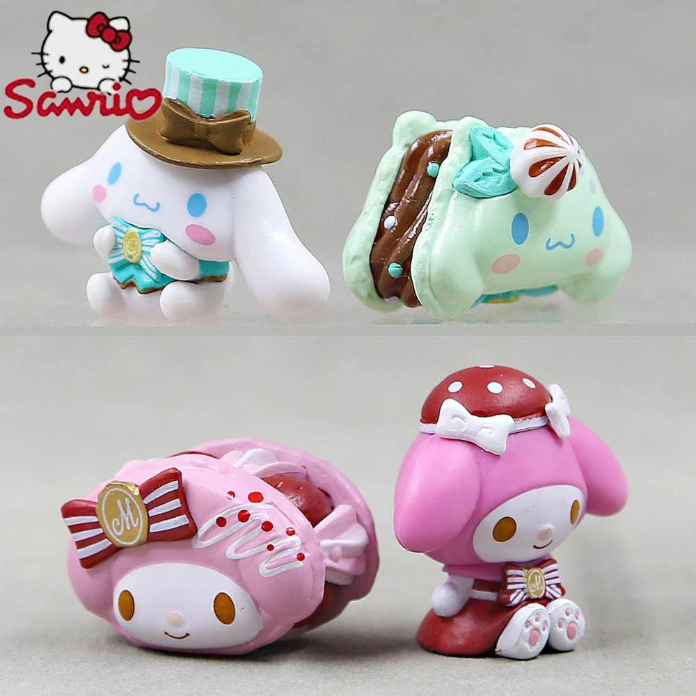 

Sanrio 4Cm My Melody Figure Anime Kawaii Cinnamoroll Kuromi Hello Kitty Cat Action Collection Materials Gifts Toys For Children