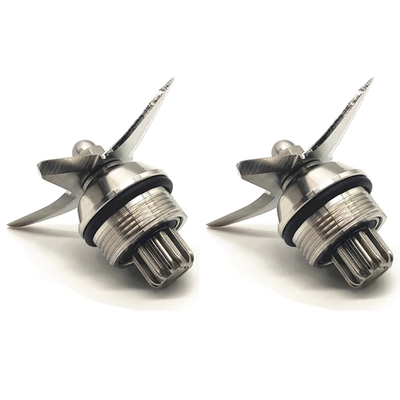 2X Blender Blade Stainless Steel 4-Leaf Wet Blade Assembly Spare Parts Fit For Vitamix Ice