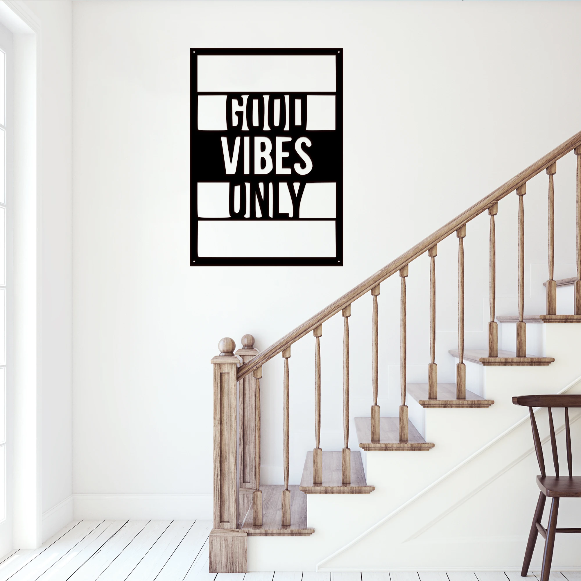 1 шт. Металлический Настенный декор Good Vibes