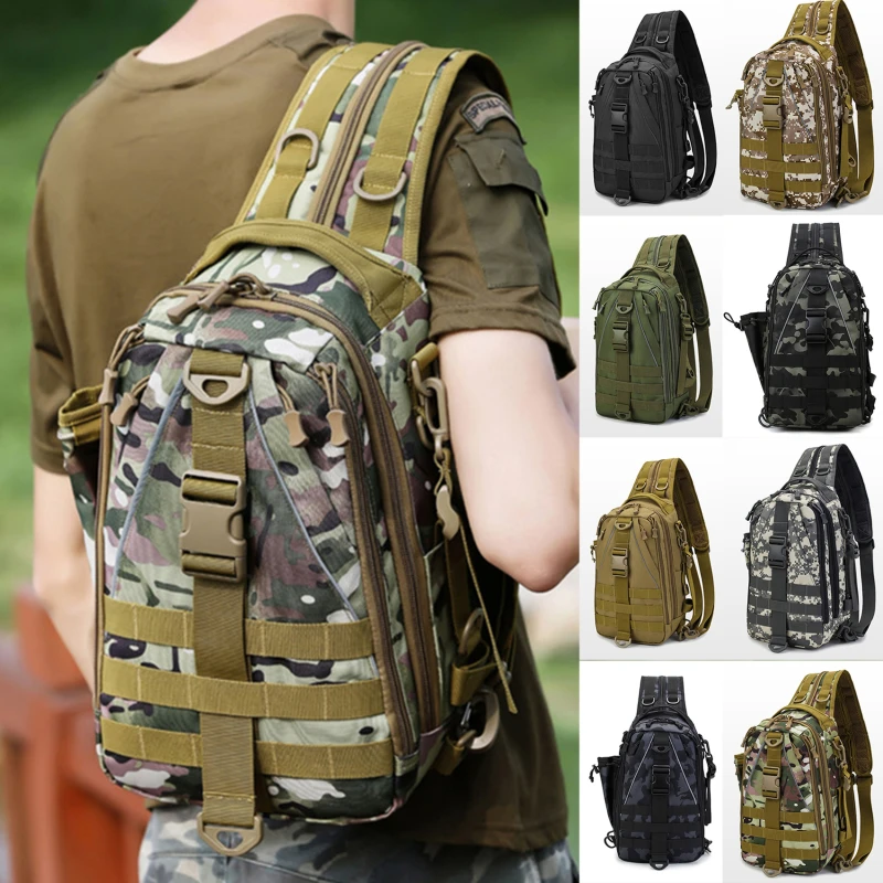 

Outdoor Military Rucksacks Tactical Backpacks Waterproof Waist Chest Climbing Bag Sport Travel Short Trip Backpack Fishing Bags