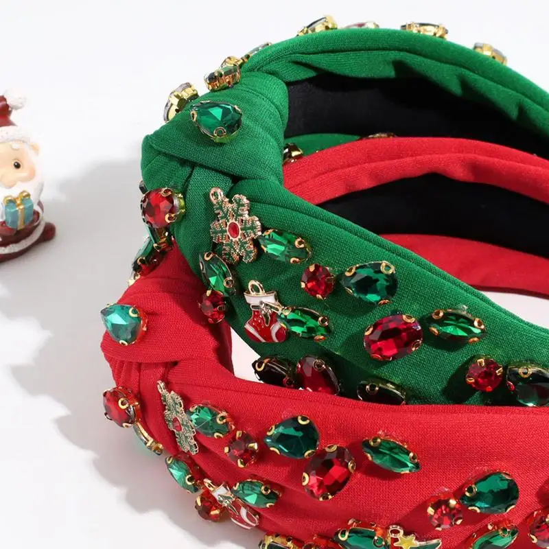 Рождественские завязанные повязки на голову рождественские головные уборы из