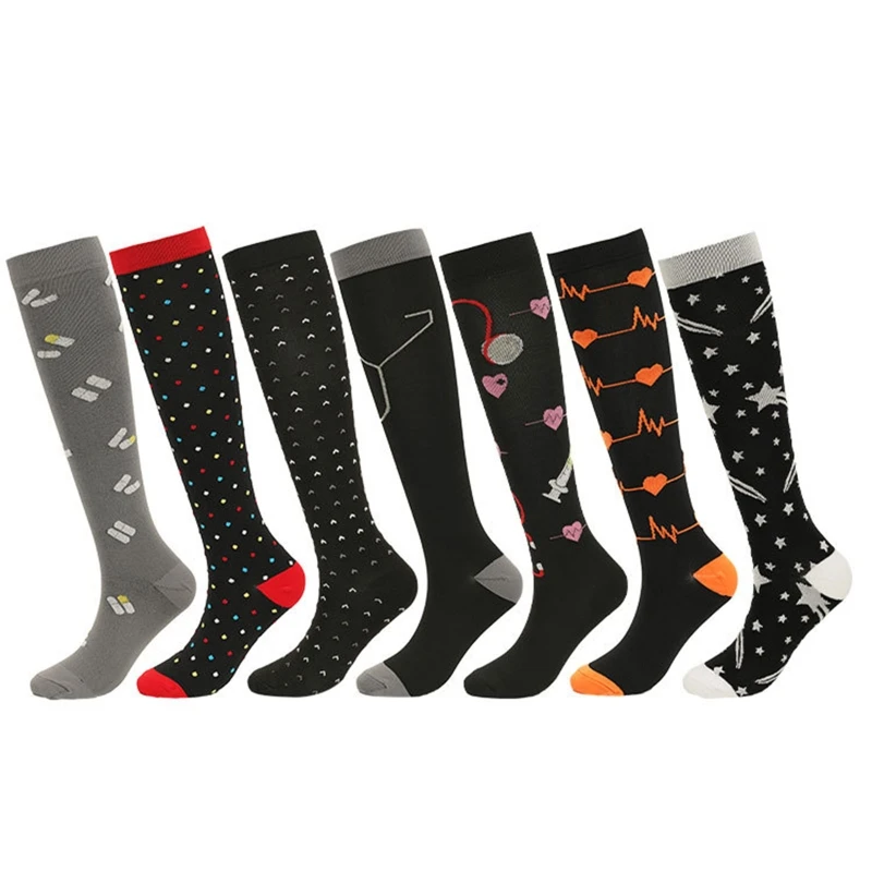 

Compression Socks for Women and Men Circulation Support for Running Nursing Trav drop shipping