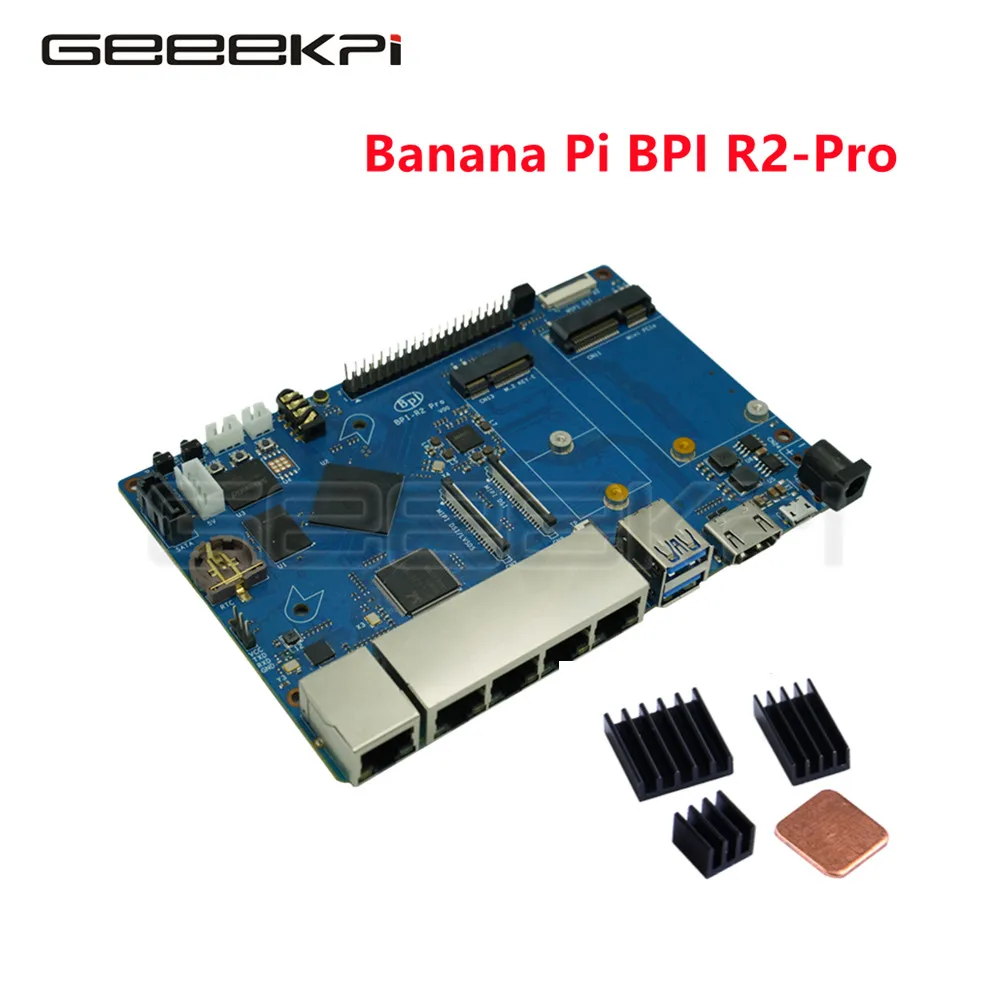 

Original Banana PI BPI R2 Pro Rockchip RK 3568 Quad-core ARM Cortex-A55 CPU Opensource Router Demo Board