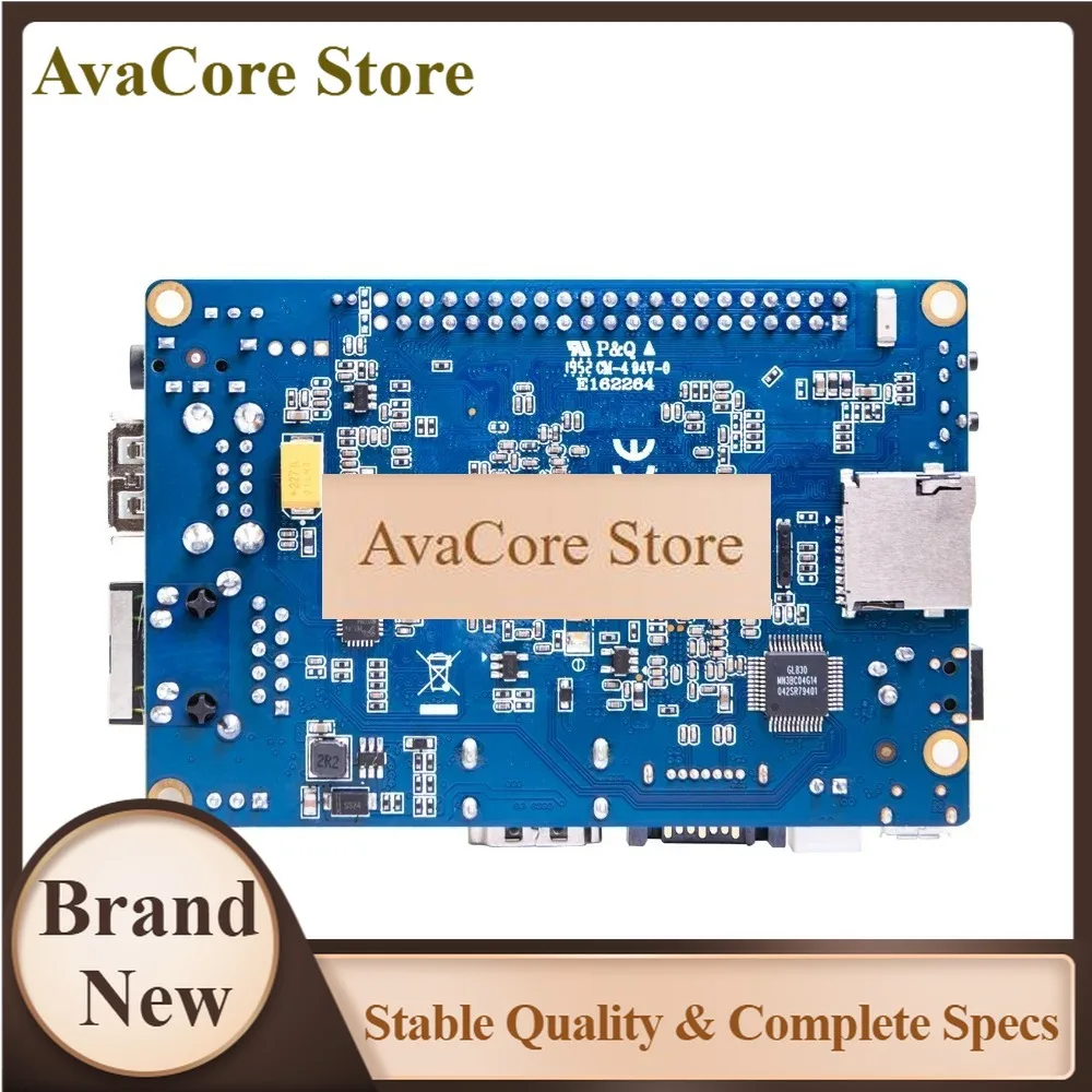 Фото AvaCoreBanana Pi BPI-M3 с корпусом, процессор Allwinner A83T, восьмиядерный Cortex-A7, 2 ГБ LPDDR3, 8 ГБ EMMC, с поддержкой Wi-Fi, Bluetooth, SD-карт, SATA №1