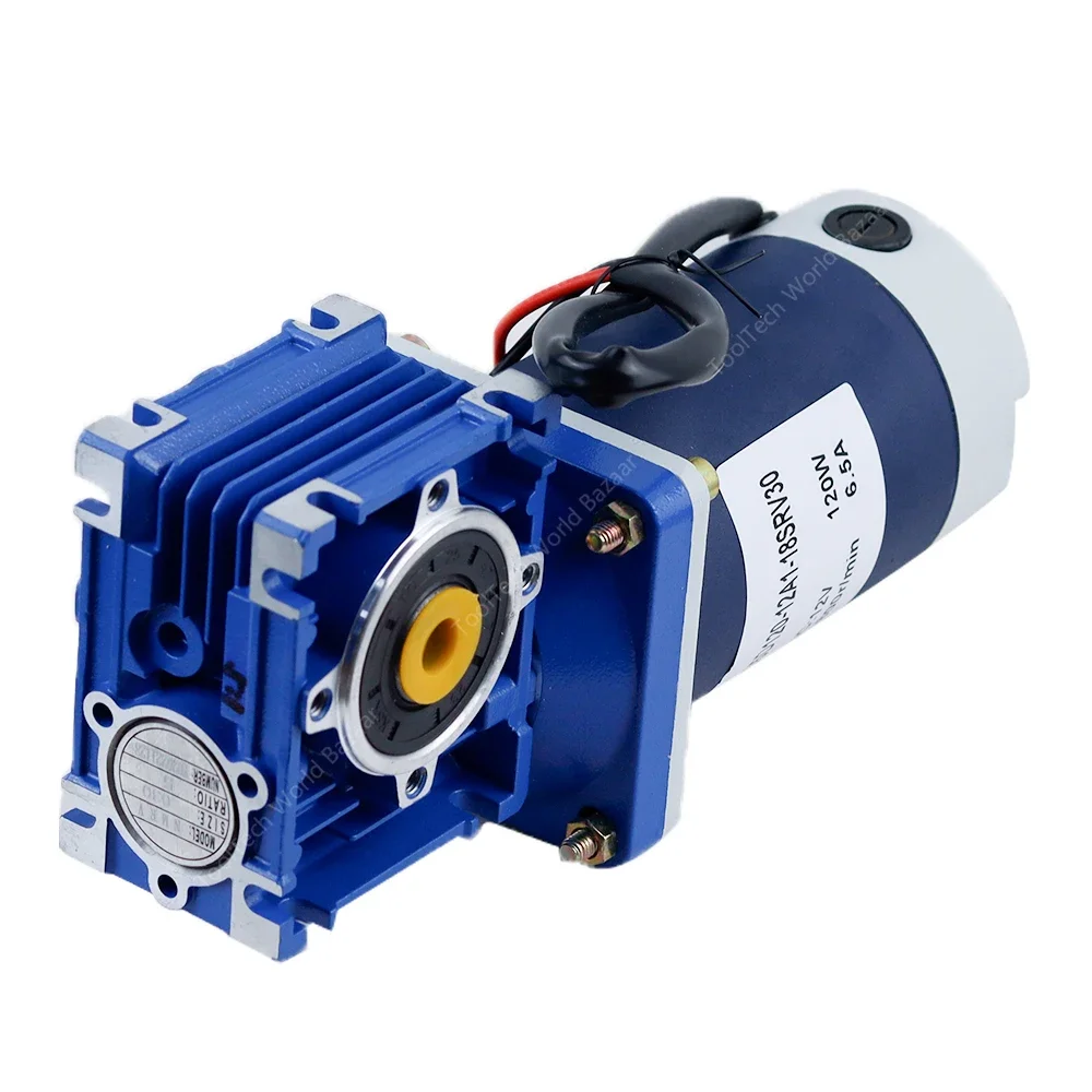 12 В 24 60 Вт NMRV40 Червячный мотор-редуктор постоянного тока с одним выходом RV40