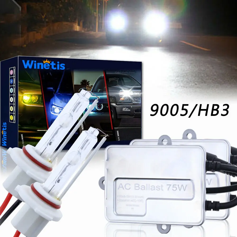 

75W 9005 Ultra Bright Hid High Beam Headlight Kit For Ford F-150 2015-2020 6000K