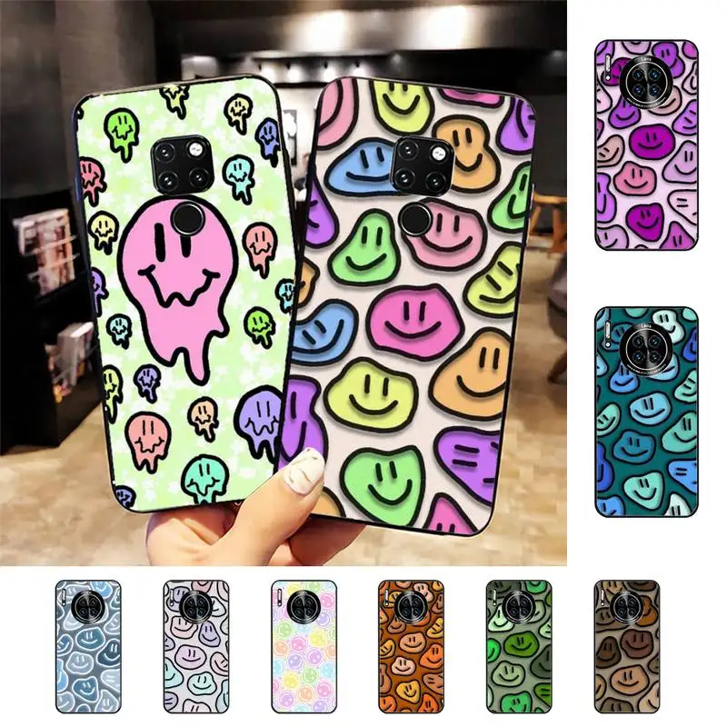 

Funny Smiley Face Phone Case For Huawei Nova 3I 3E mate 20lite 20Pro 10lite Luxury funda case