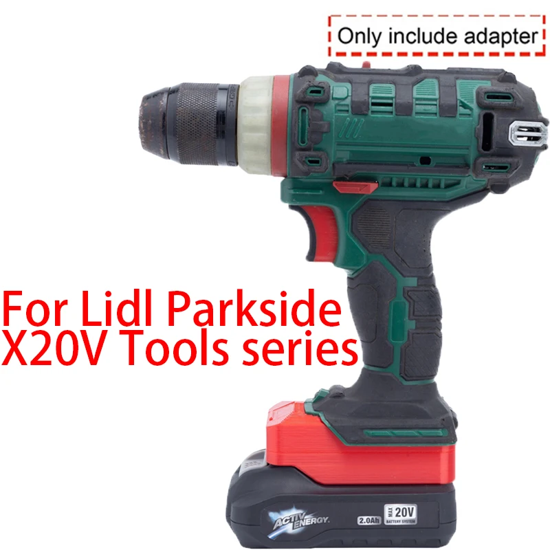 Адаптер аккумулятора для литий-ионного инструмента Lidl Parkside X20V преобразователь в