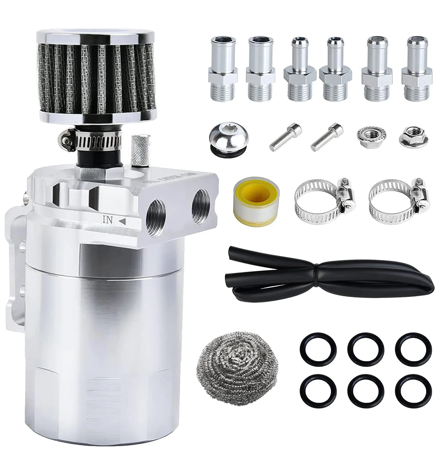 

Универсальный перегородчатый алюминиевый масляный уловитель, резервуар, масляный бак с сапунным фильтром OCC-1020A