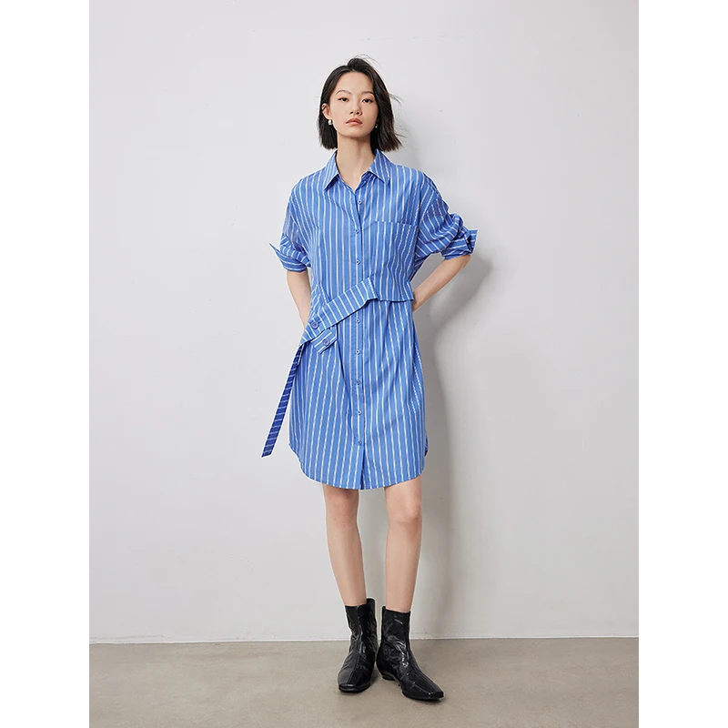 Женское платье-рубашка Toyouth из хлопка