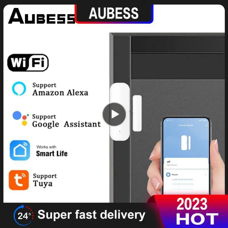 

Independent Magnetic Smart Door Sensor Work With Google Home Alexa Window Sensor Smart Life App Tuya Wifi Open/closed Detectors
