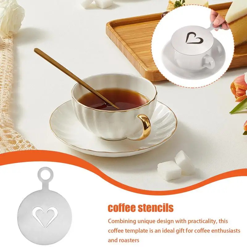 Трафареты для кофе нержавеющая сталь 4 72 дюйма трафарет дизайна инструменты