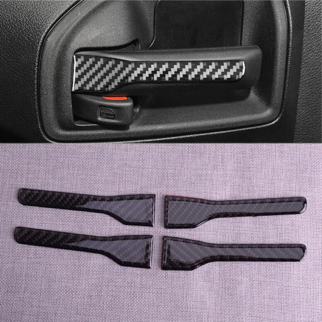 

4 шт., отделка из углеродного волокна для Jeep Wrangler JK 2011 2012 2013 2014 2015 2016 2017