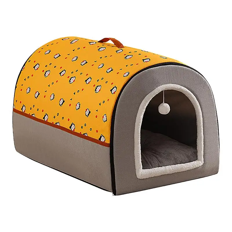 

Indoor Warm Dog House Soft Pet Bed Tent House Dog Kennel Cat Bed with Removable Cushion Suitable for Small Medium Large Pets