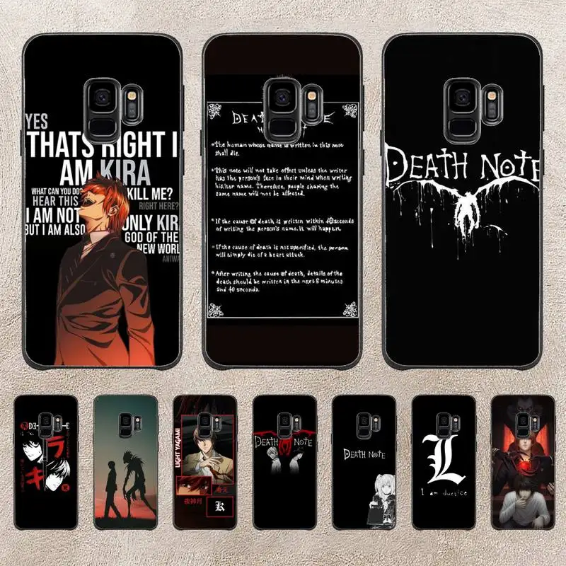 

DEATH NOTE L Lawliet Phone Case For Samsung Galaxy S6 S7 Edge Plus S9 S20Plus S20ULTRA S10lite S225G S10 Note20ultra Case