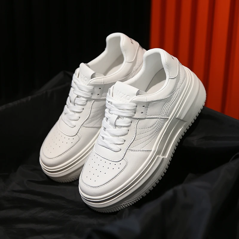 

Thick-soled White Shoes Women's 2022 Summer New College Style All-match Heightened Sneakers Mary Jane Shoes women white sneakers
