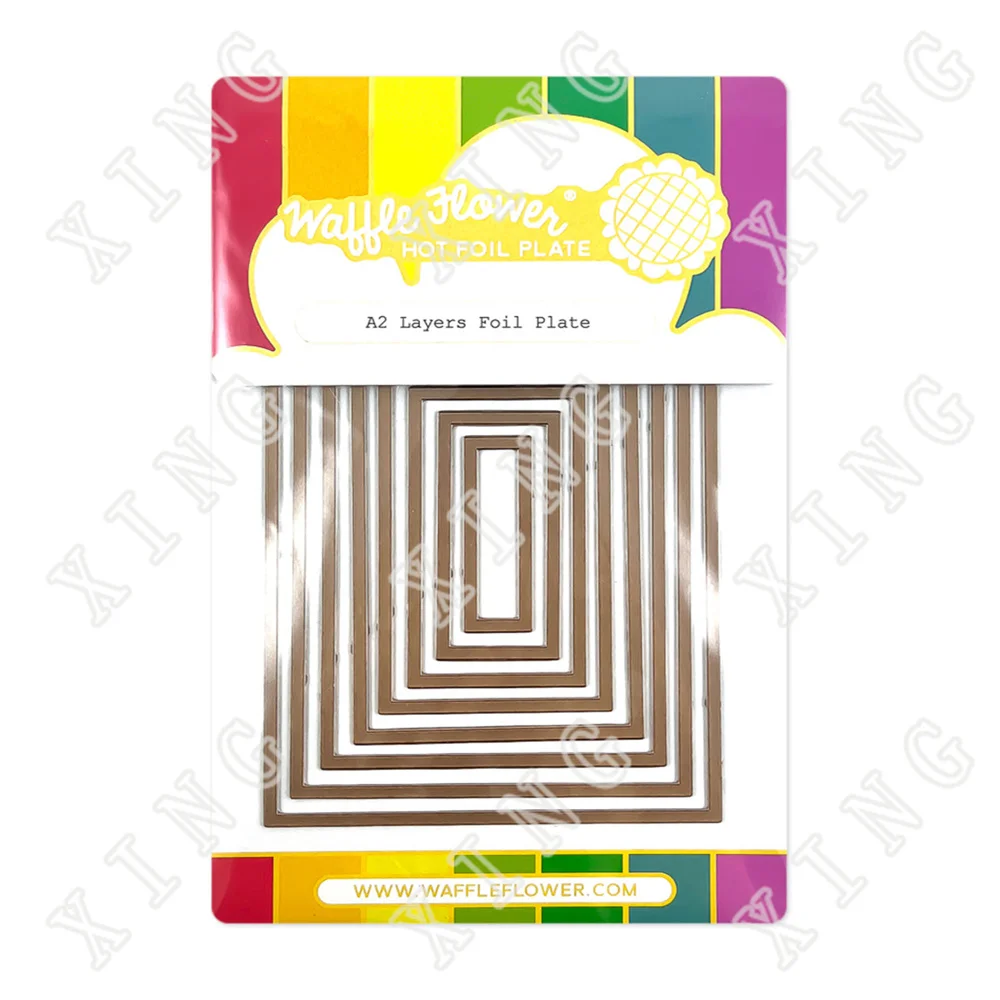 

A2 Layers Solid Hot Foil Plate Scrapbook Diary Decoration Stencil Embossing Template Diy Greeting Card Handmade 2022 New Arrival