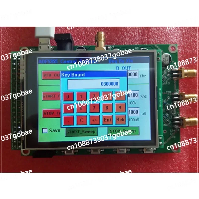 ADF5355 Модуль цветного экрана Источник сигнала VCO Микроволновой синтезатор частоты
