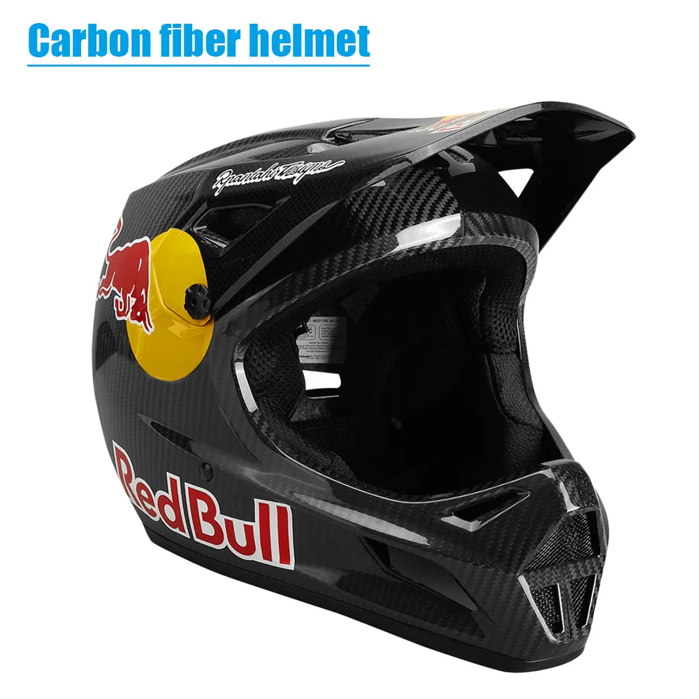

Новинка 2023 углеродный горный велосипед шлем для верховой езды Спорт на открытом воздухе все-в-одном Полнолицевой горный велосипед экстремальный спорт защитная шапка