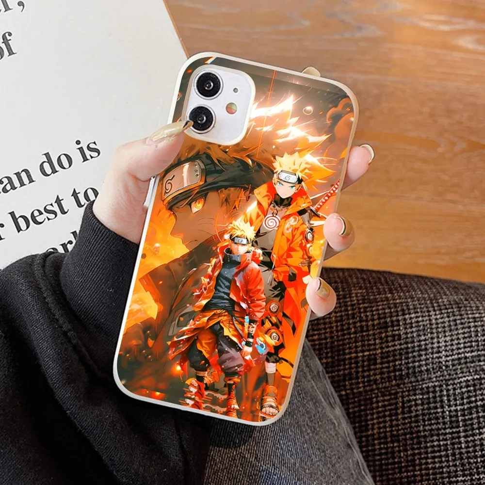 Anime Cool-N-Narutos Phone Case Soft Solid Color For Iphone 14 11 12 13 Mini Pro Max 7 8 Plus 6 6s X Xs Xr