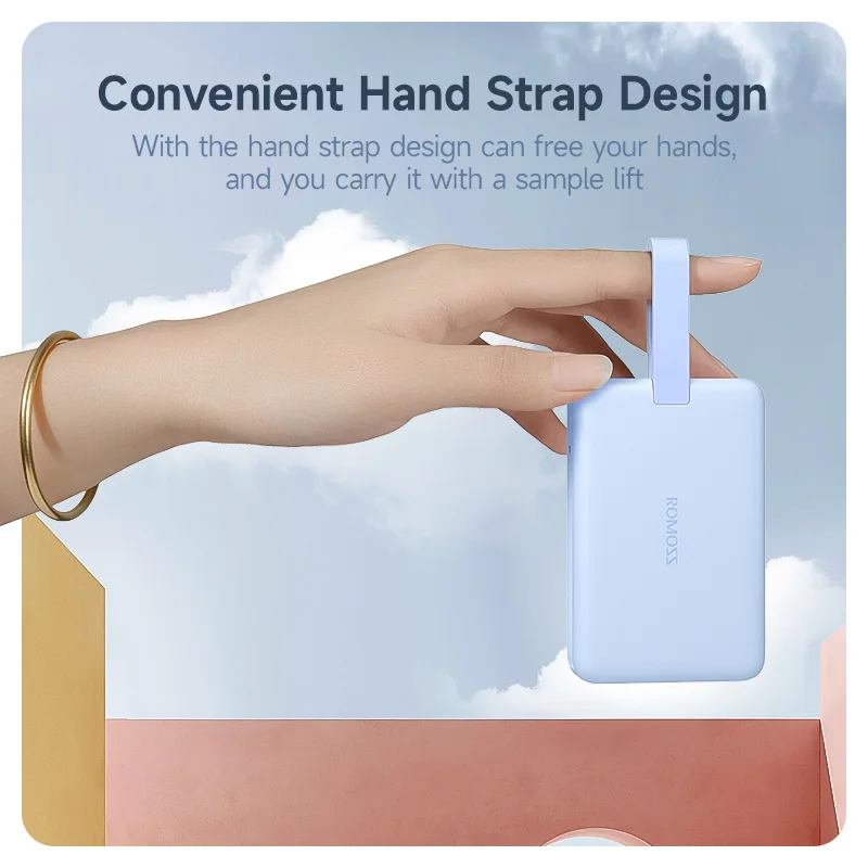 Пауэрбанк ROMOSS Magsafe 20 Вт 10000 мАч со встроенным кабелем