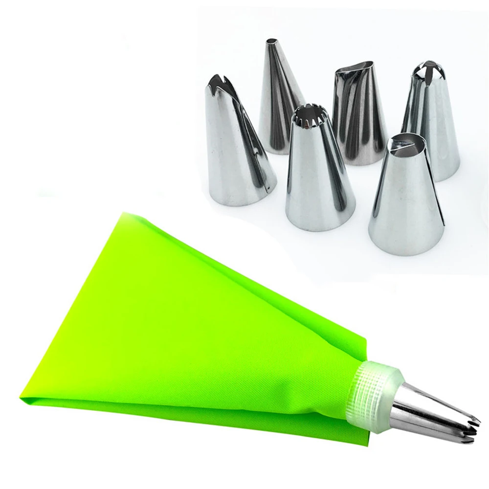 

8 шт. силиконовый кондитерский мешок с насадками из нержавеющей стали EmarBAODE
