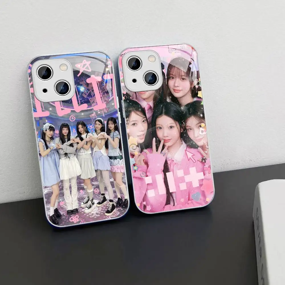 Фото Защитное стекло Kpop Group I-Illit для iPhone 14, 13, 12, 11 Pro, Mini, XS MAX, 14Plus, X, XS, XR. №5