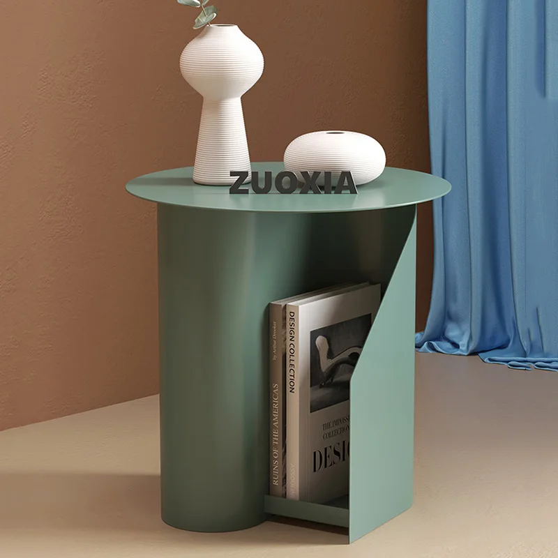 

Simple Round Coffee Table Books Designer Floor Coffee Tables Storage Nordic Aesthetic Balcony Mesas De Jantar Furniture CC50CJ