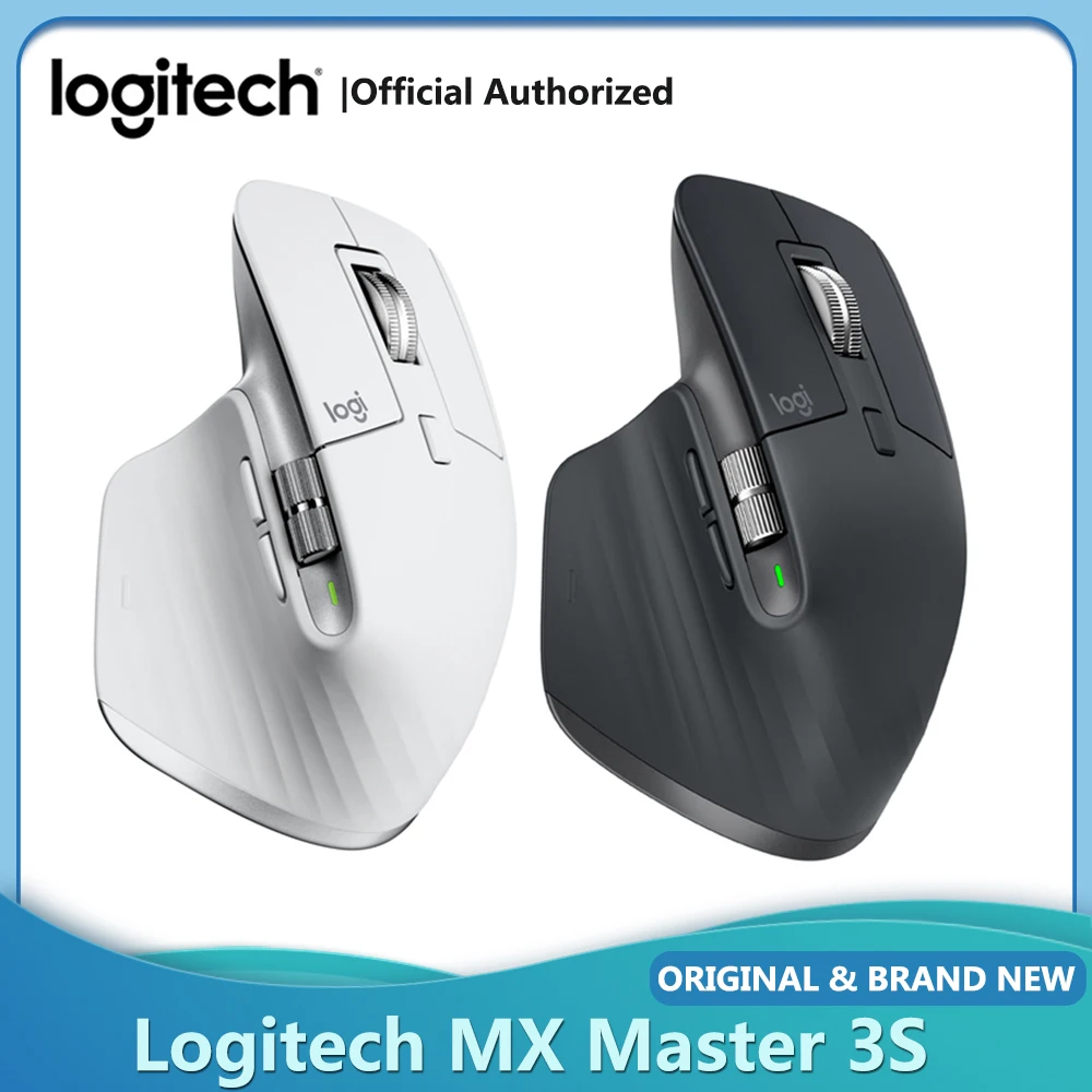 

Logitech MX Master 3S/MX Master 2S Mouse 2.4G Wireless Bluetooth Mouse 8000DPI Auto-Shift Scroll Wheel Office Mice For PC Laptop