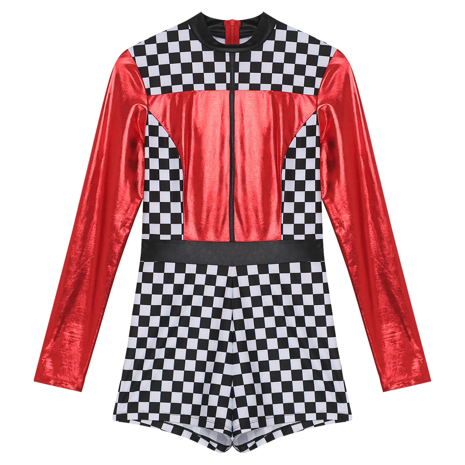 Женский костюм гоночного автомобиля для вождения комбинезон боди с длинным