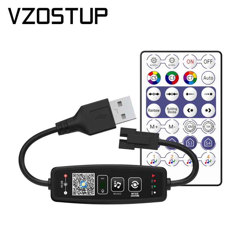 Пульт управления светодиодной лентой WS2811 WS2812B Bluetooth-устройство для Пиксельной с 28