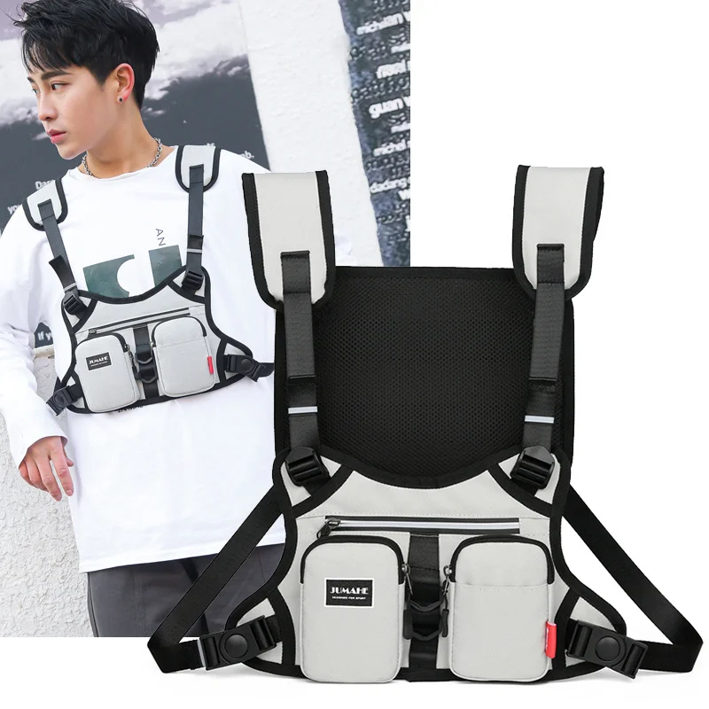 Multifunction Tactical Vest Backpacks 2022 New Fashion Unisex Hip Hop Streetwear Chest Rig Bag High Quality Sport Chest Packs