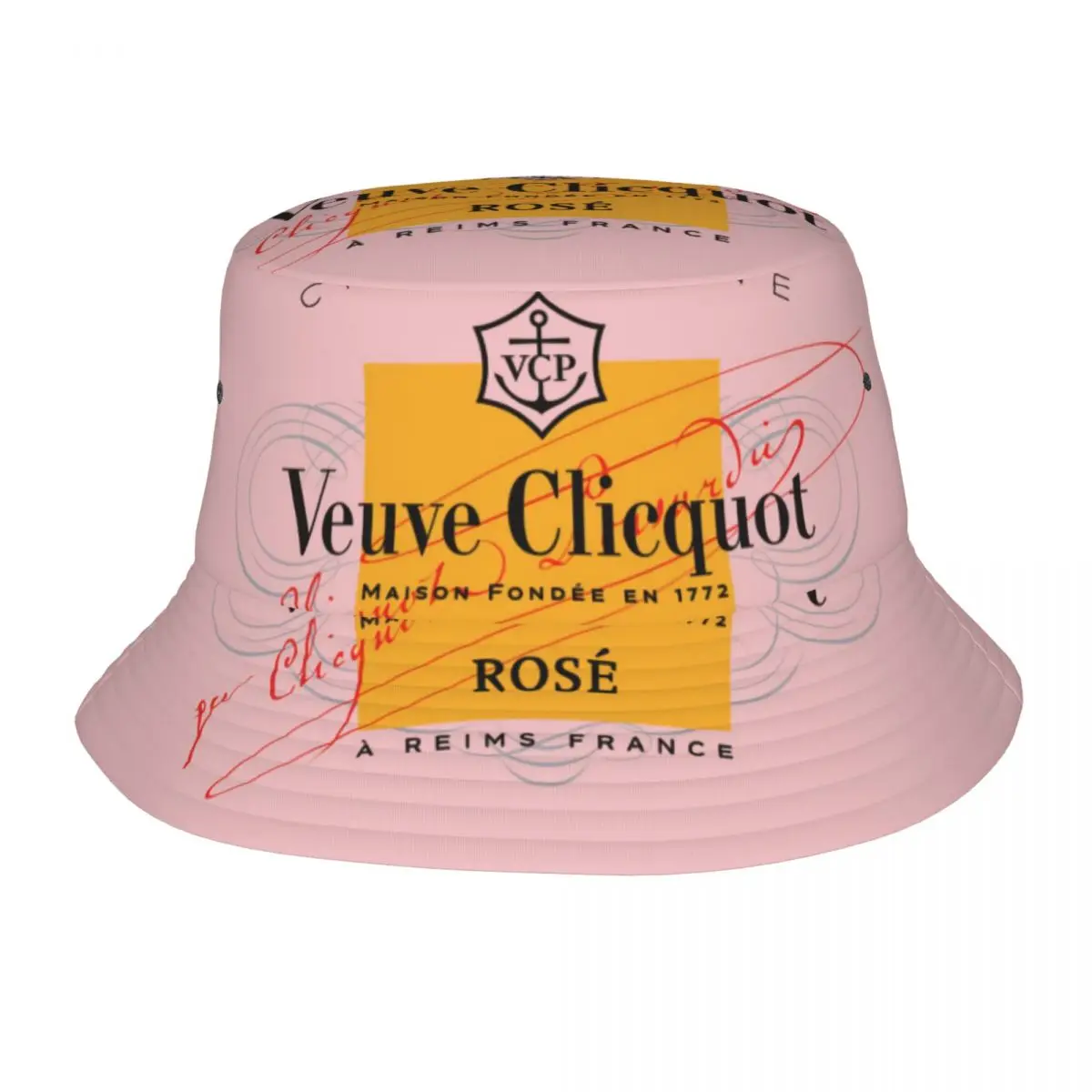

Custom Champagne VCP Bucket Hat Men Women Clicquot Beach Sun Summer Fisherman Cap