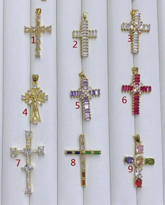 

Подвески золотистые с фианитом, подвески для ожерелья, ювелирные аксессуары, 1 шт., оптовая продажа, fg54ss