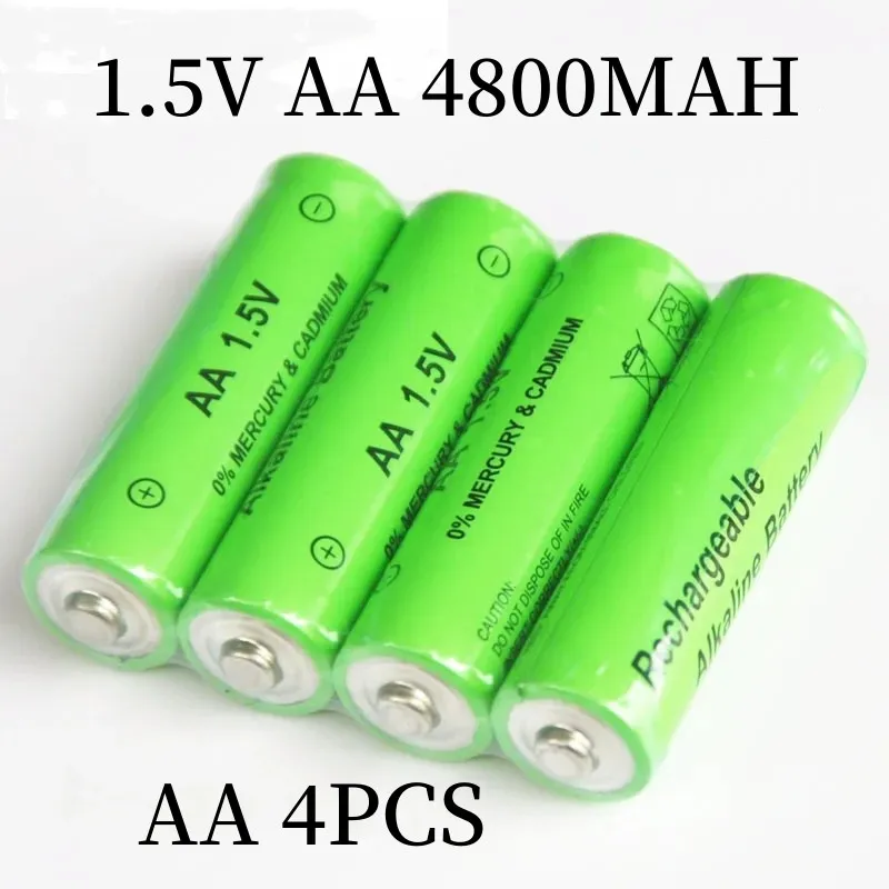 

2023NEW 1.5V AA4800MAH Rechargeable Battery Suitable for Remote Control Calculator Clock Electric Toys