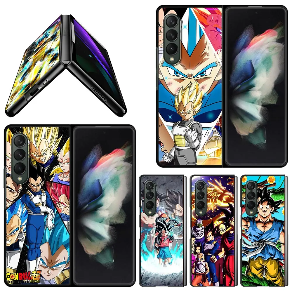 

Dragon Ball Fight Phone Case For Samsung Galaxy Z Fold3 5G Smartphone Cover for Galaxy Z Fold 3 ZFold3 Black Hard Coque