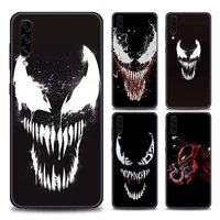 phone case for samsung a7 a52 a53 a71 a72 a73 a91 m30s m33 m62 m52 f23 f41 f42 5g 4g tpu case anime marvel venom spiderman