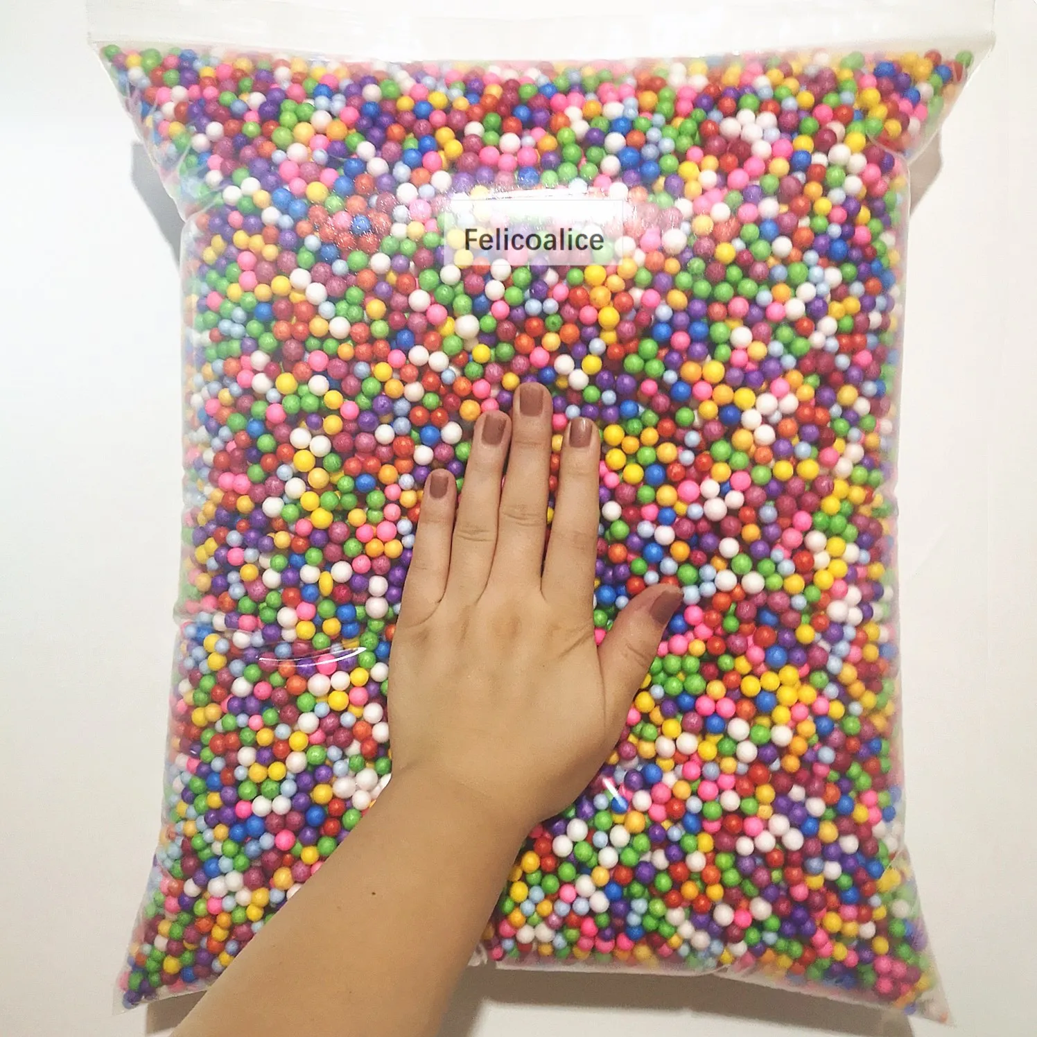 Пенопластовые шарики Felicoalice 7-9 мм 250 шт