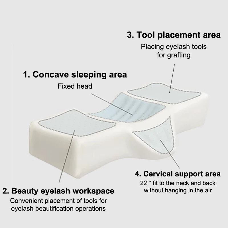 Подушка с эффектом памяти для наращивания ресниц мягкая подушка салона или сна