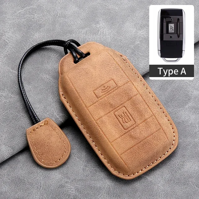 

Для Rolls-Royce Cullinan Phantom Ghost Wraith Dawn чехол для ключей с пряжкой кожаный новый чехол для ключей от машины