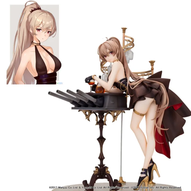 

WINGS INC Original Azur Lane Anime Figure 26Cm MNF Jean Bart Action Figure Toys For Kids Gift Collectible Model Ornaments